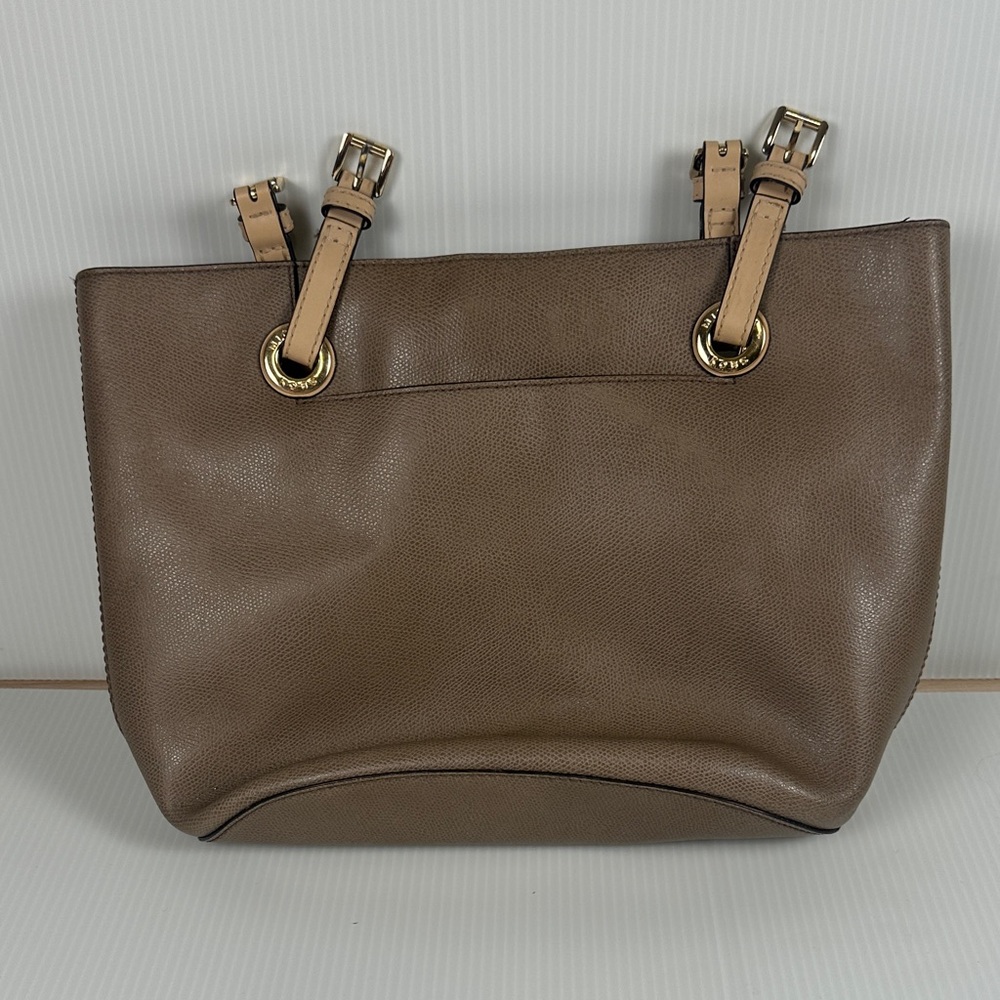 Michael Kors Tan Tote with Gold Accents